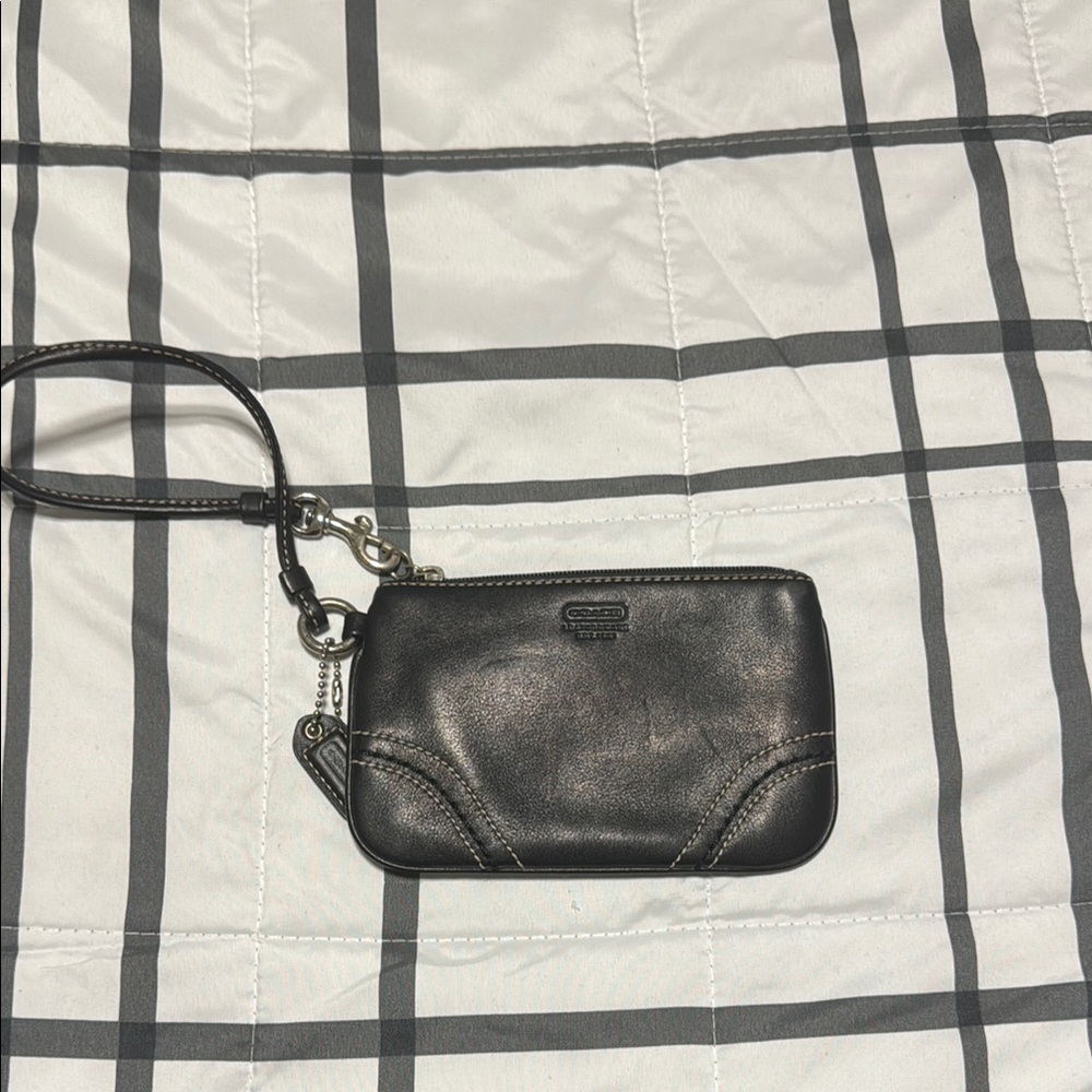 Coach Sleek Black Wristlet